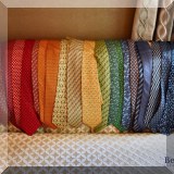 Hermes silk ties.